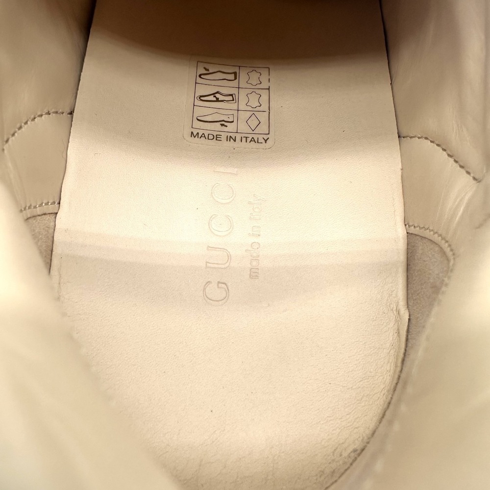Gucci Bubblegum Pink Leather Ace Logo Stripe Strap Low Top Sneakers 6/36.5 - Picture 7 of 17